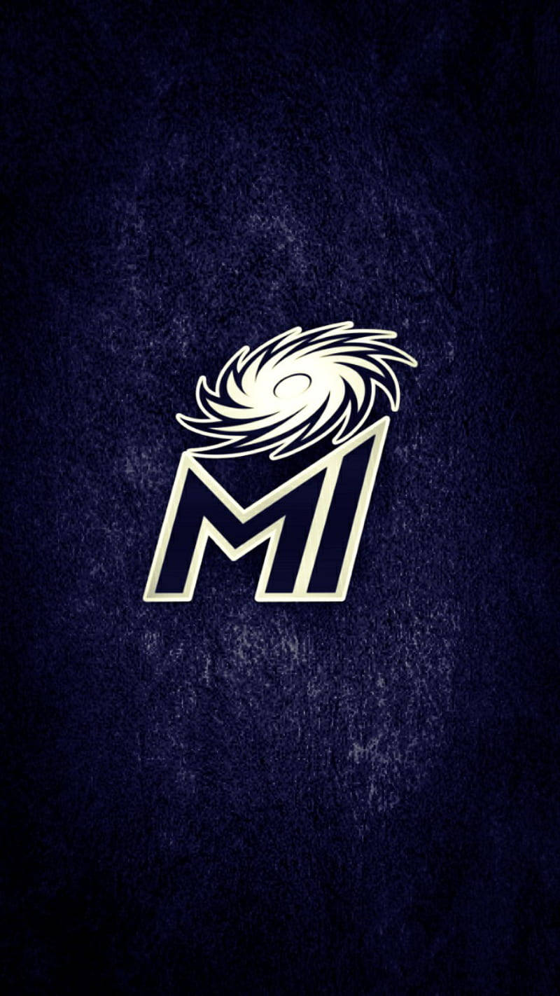 Mumbai Indians Logo - Download Mumbai Indians Logo With Swirling Design Wallpaper | Wallpapers.com