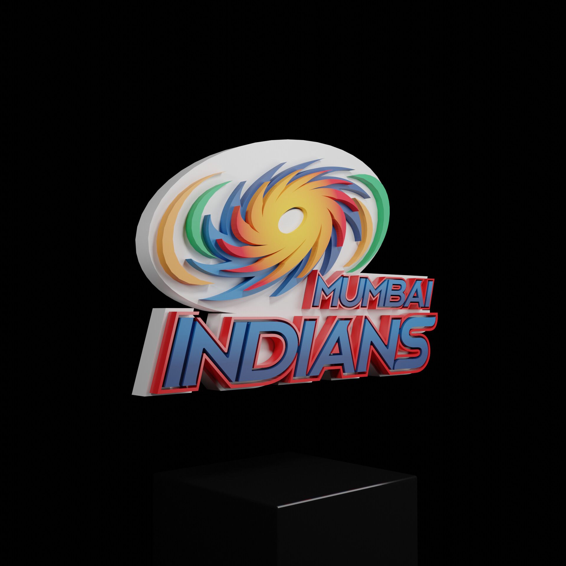 Mumbai Indians Logo - ArtStation - IPL Team 3d Logos