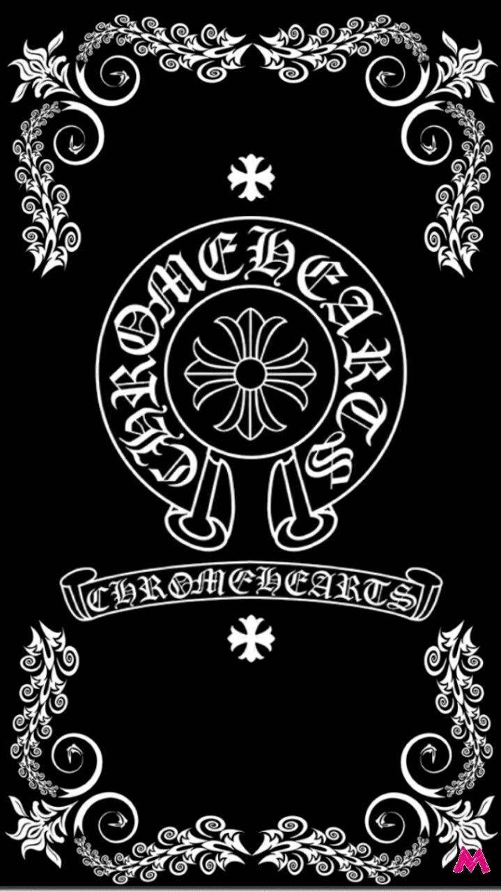Chrome Hearts Logo - Download Chrome Hearts Iconic Logo Wallpaper | Wallpapers.com