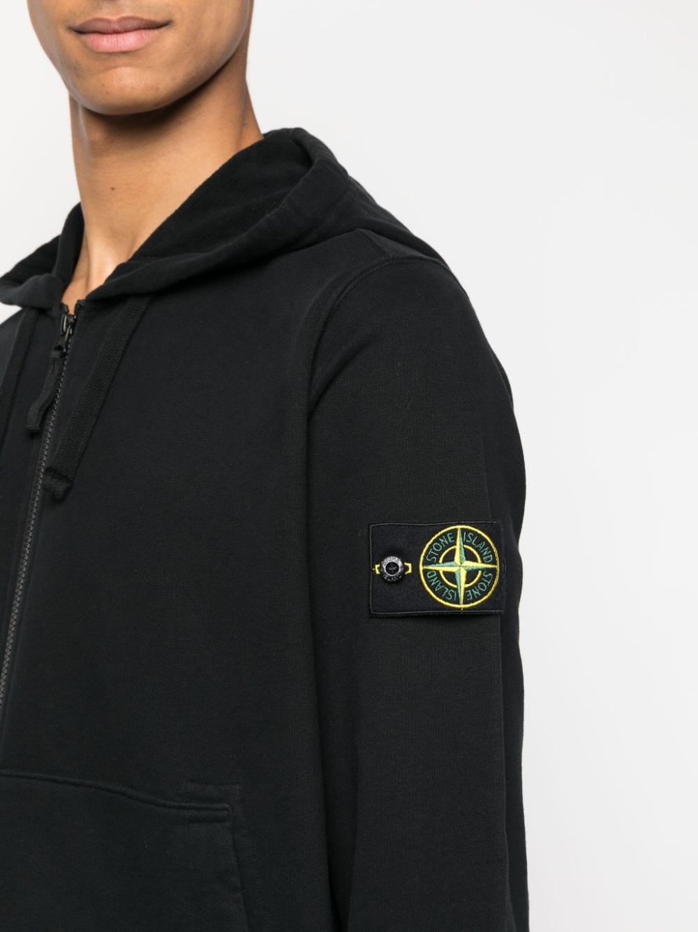 Stone Island Logo - STONE ISLAND-LOGO PATCH HOODIE-791561620 V0029 – Dope