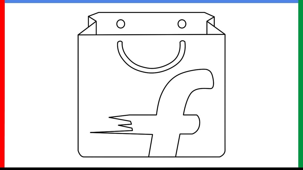 Flipkart Logo - How to draw Flipkart Logo step by step for beginners
