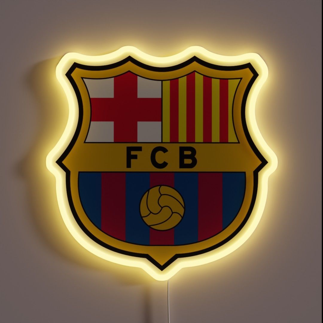 FC Barcelona Logo - FC Barcelona Logo RGB neon sign