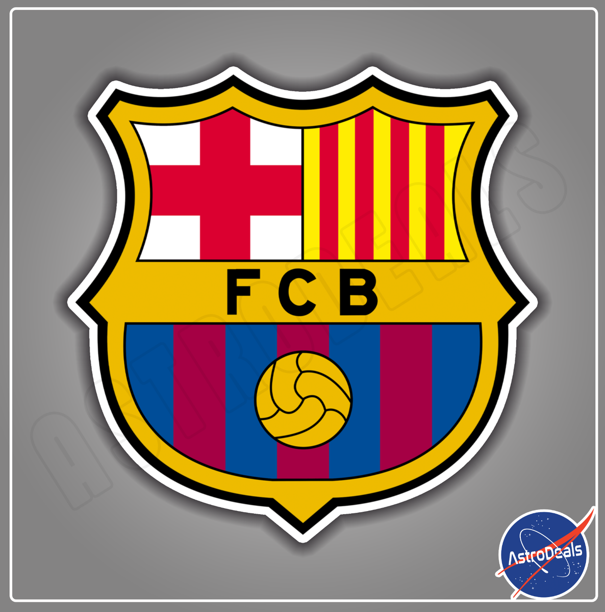 FC Barcelona Logo - Barcelona FC World Soccer Football Logo Sticker Decal *Size: 3