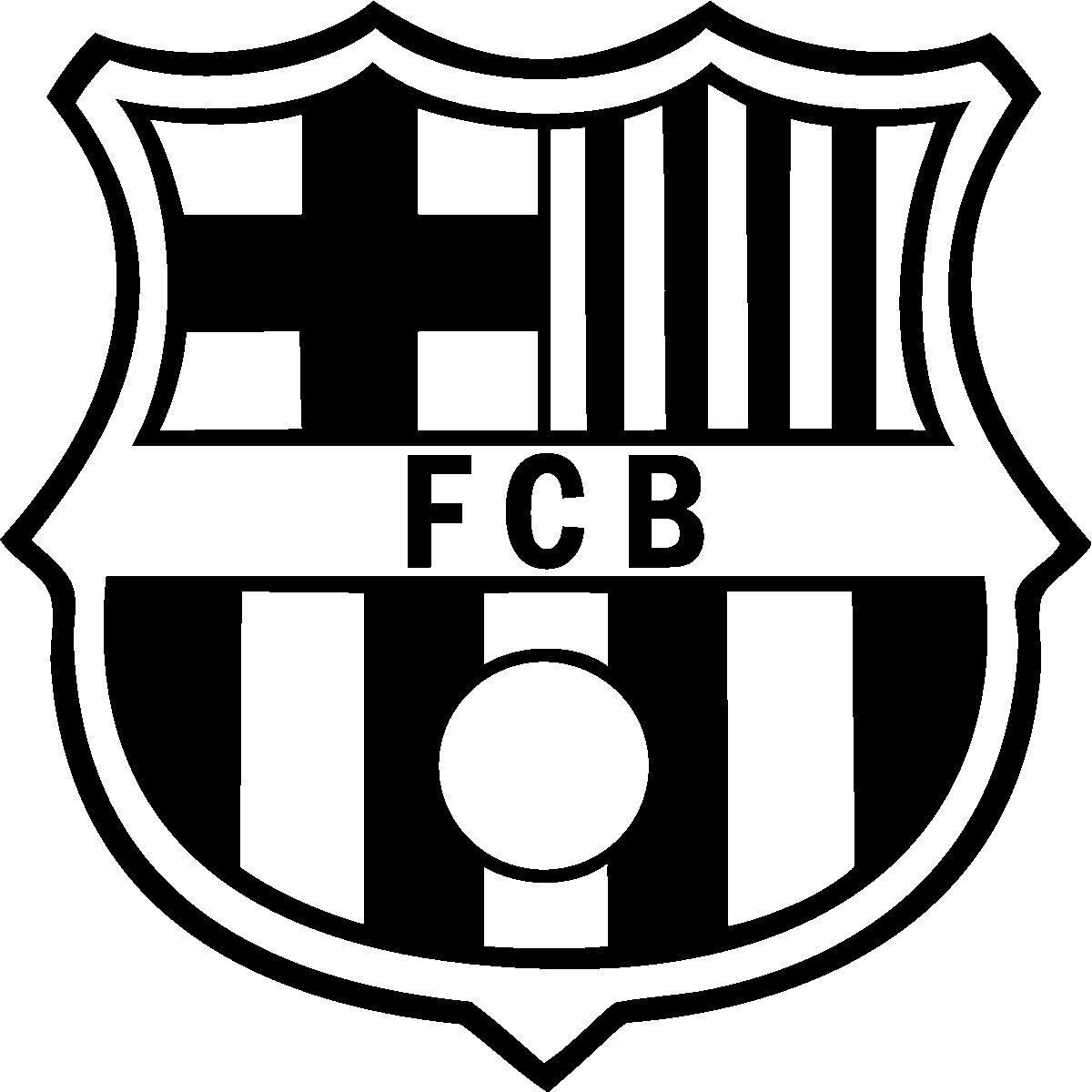 FC Barcelona Logo - FCB Barcelona Logo Football Club Car Black Window Decal Sticker Vinyl 7*7  Inches