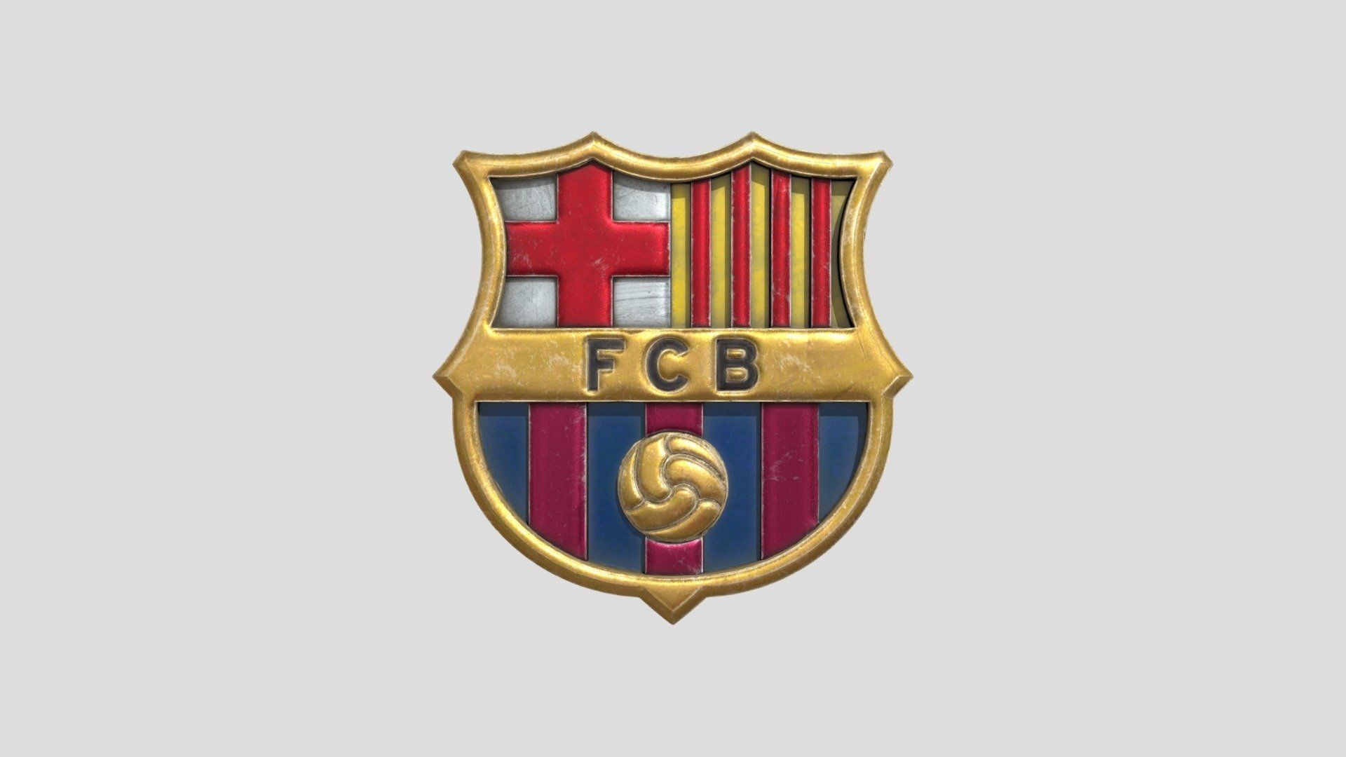 FC Barcelona Logo - Fc Barcelona logo - Download Free 3D model by Edrigo (@iniestaakinbo)  [6b5c849]