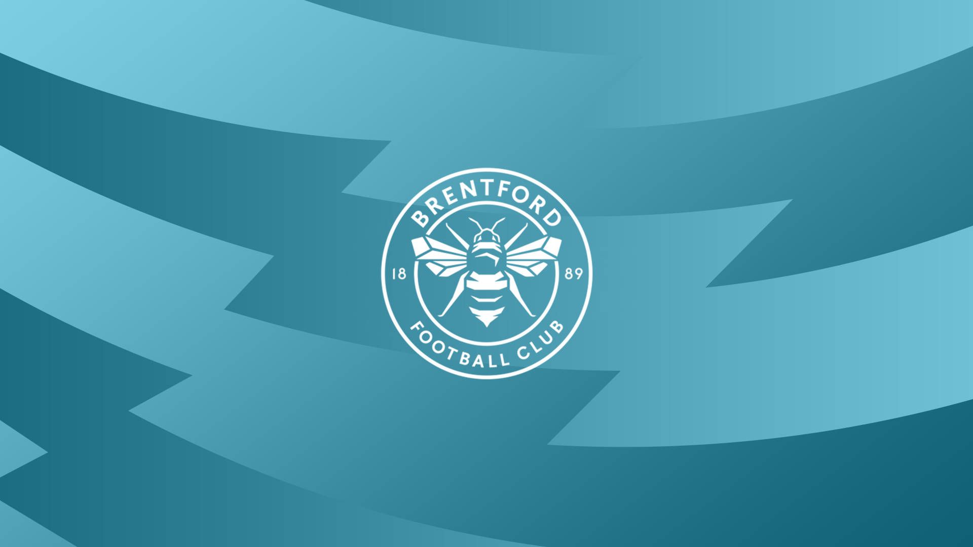 Brentford Logo - Download Brentford FC Logo In Blue Gradient Wallpaper | Wallpapers.com
