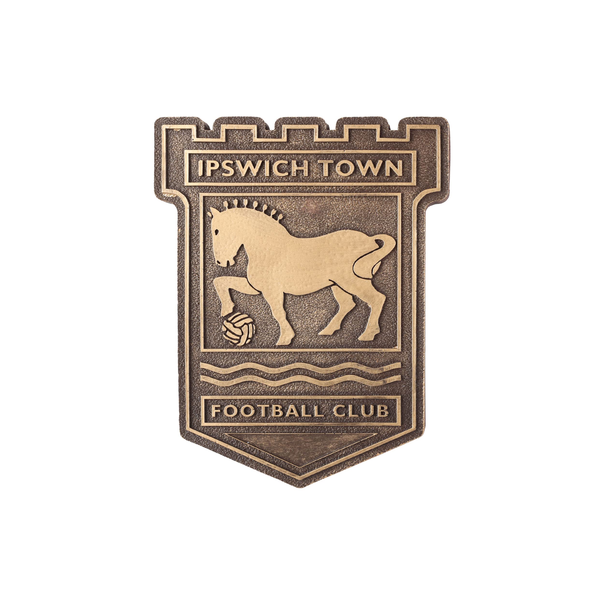 Ipswich Town Logo - FOCO Official Ipswich Town FC Bronze Effect Football Crest Wall Sign :  Amazon.co.uk: Everything Else