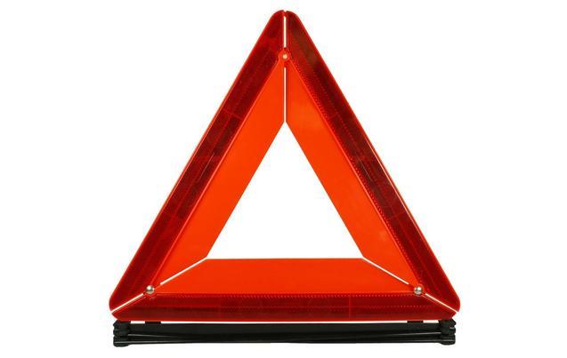 Split Red Triangle Logo - Halfords Car Warning Triangle