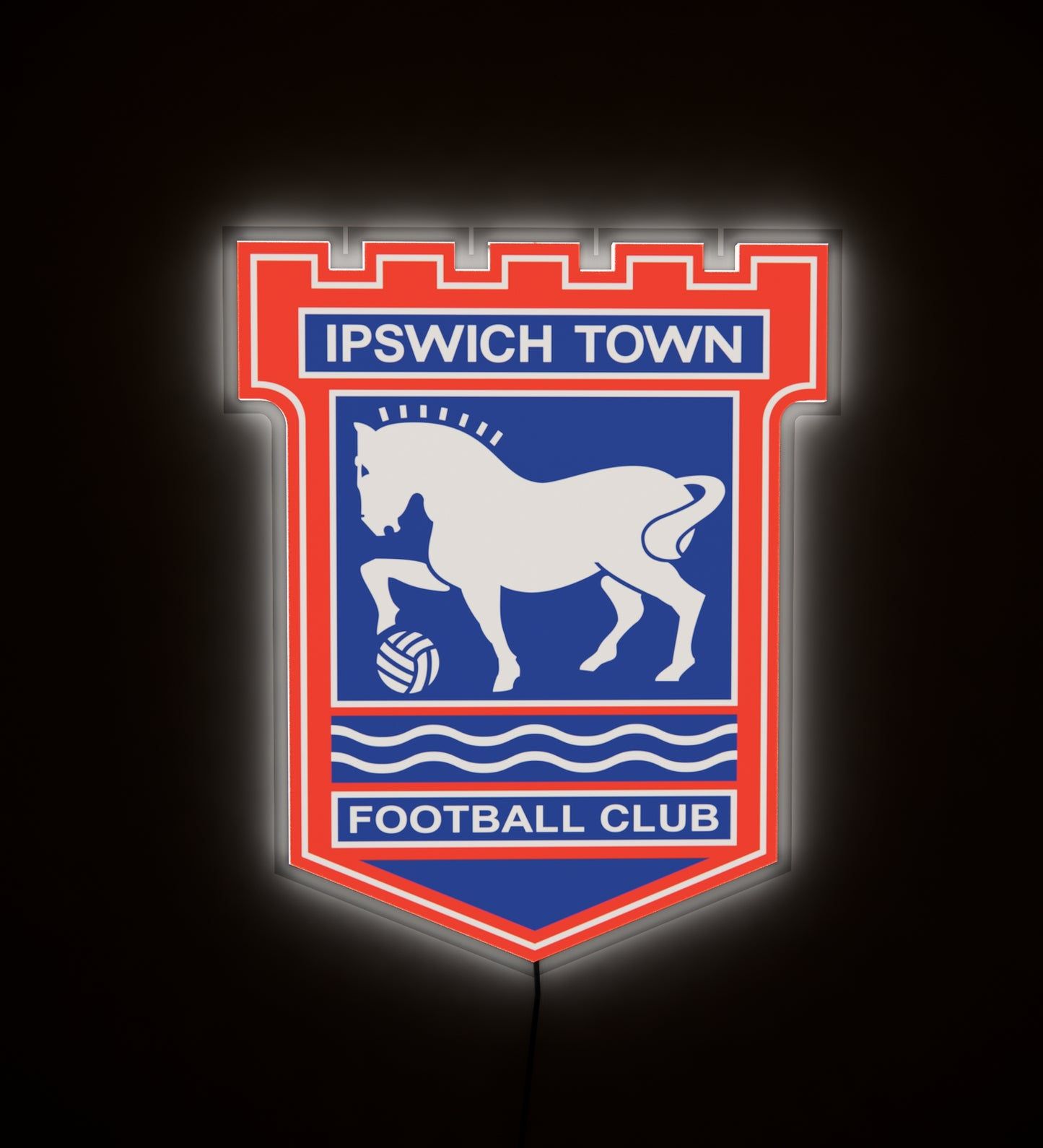 Ipswich Town Logo - IPS FC Badge LED– Archi Gifts