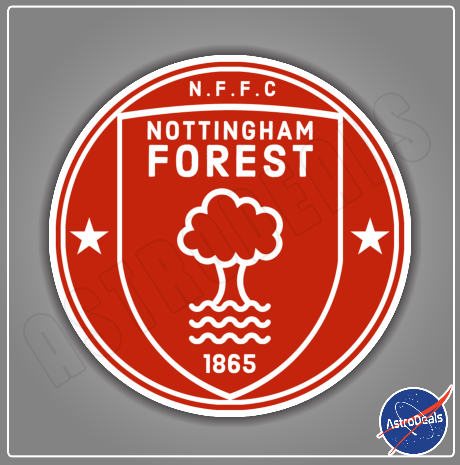 Nottingham Forest Logo - Nottingham Forest F.C. World Soccer Football Logo Sticker Decal *Size:  3