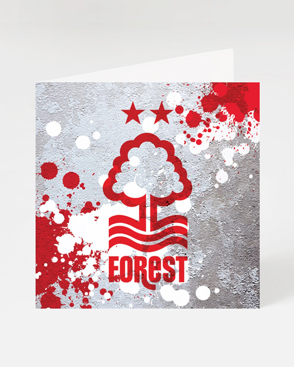 Nottingham Forest Logo - NFFC Splatter Crest Card - Nottingham Forest FC