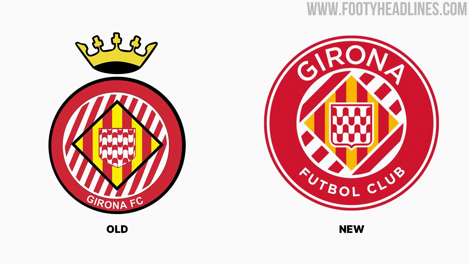 Girona Logo - New Girona FC Logo Unveiled - Footy Headlines