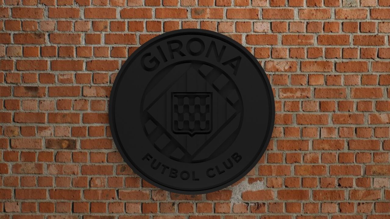 Girona Logo - Girona FC Logo - 3D Model by waelmoussa