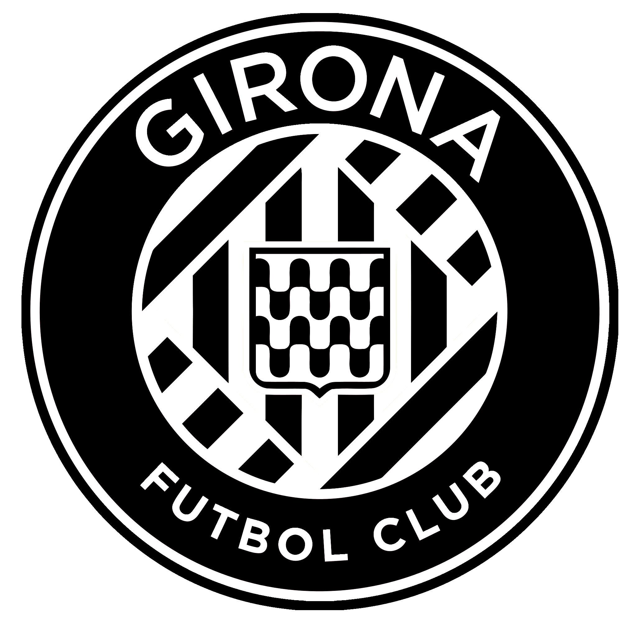 Girona Logo - ⚽ Emblema del club de fútbol Girona・Archivo STL para Impresión 3D y  Mecanizado CNC - Corte por láser・Cults