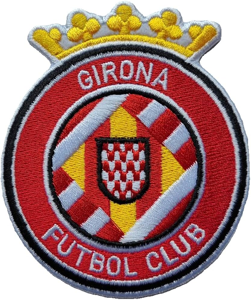 Girona Logo - Set of 2 FC Girona Iron-On Patch Football Football Club Iron On Patch Team  Logo : Amazon.com.be: Arts & Crafts