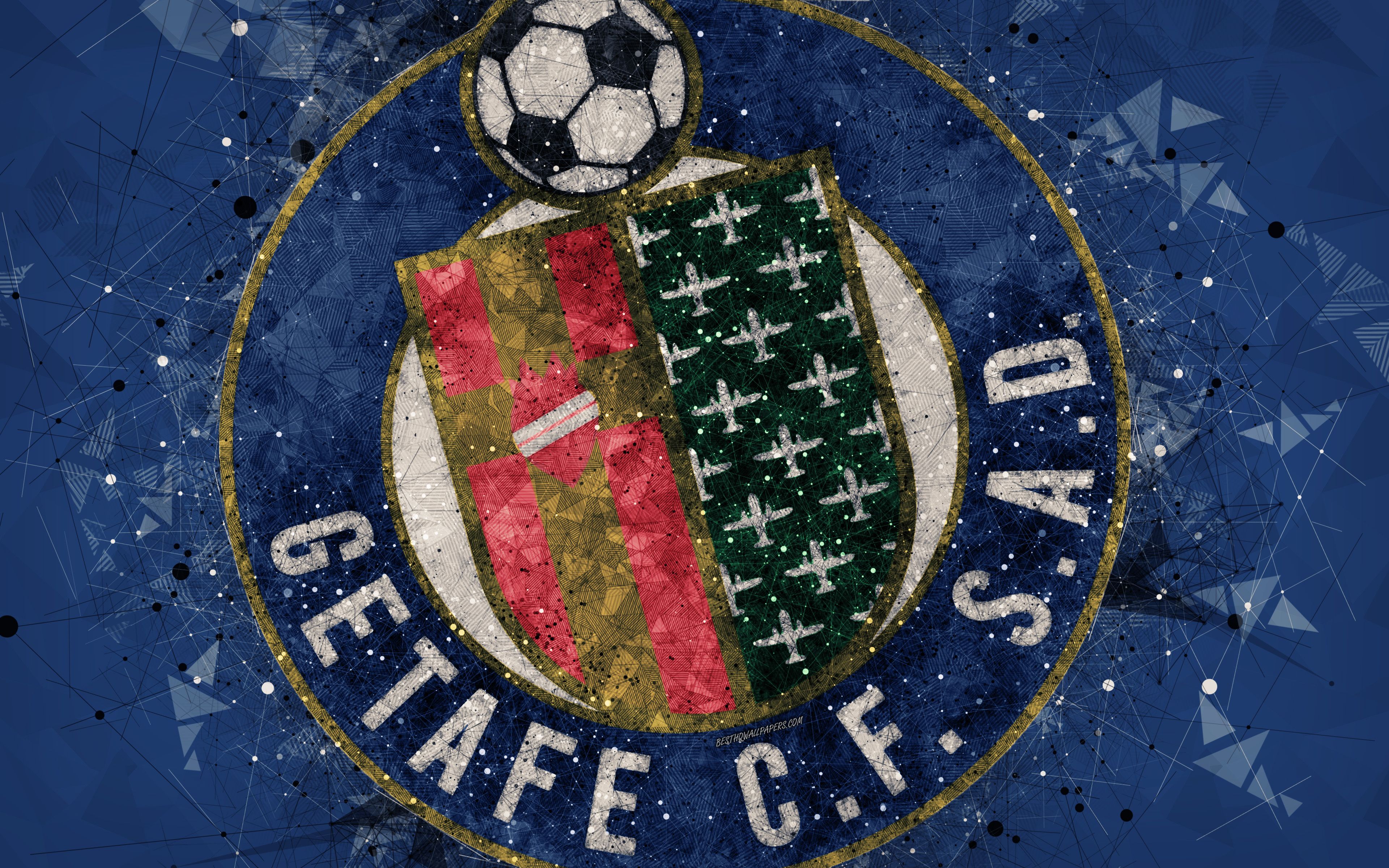Getafe Logo - Phone wallpaper: Sports, Getafe Cf, Emblem, Logo, Soccer 457527