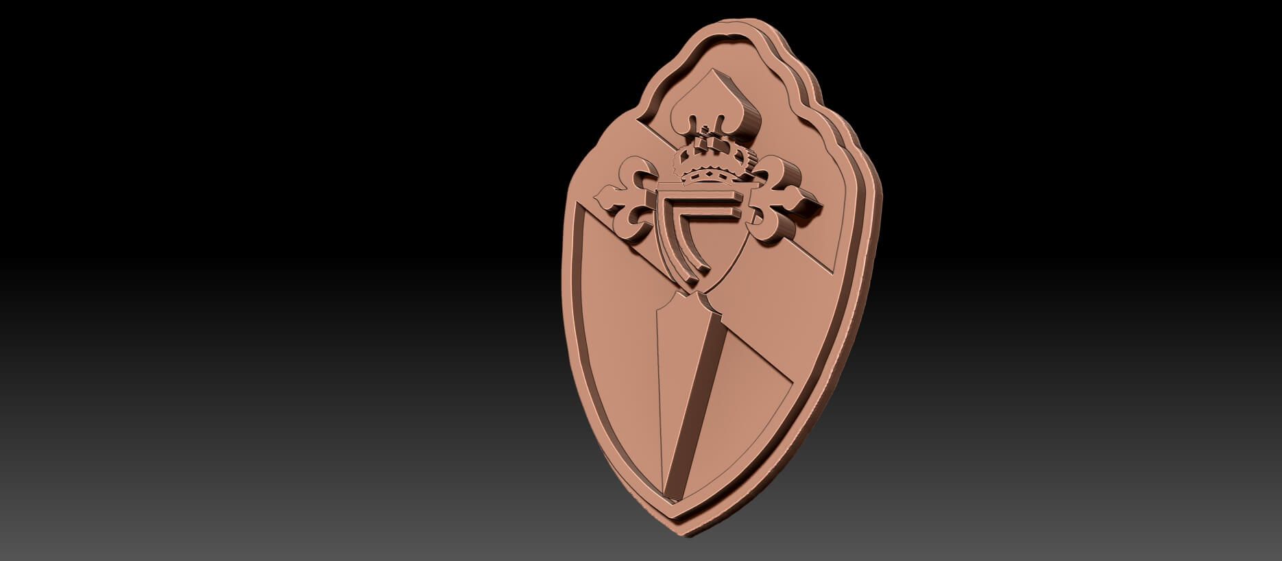 Celta Vigo Logo - La Liga Celta Vigo Printable Renderable Logo - 3D Model by danyelon