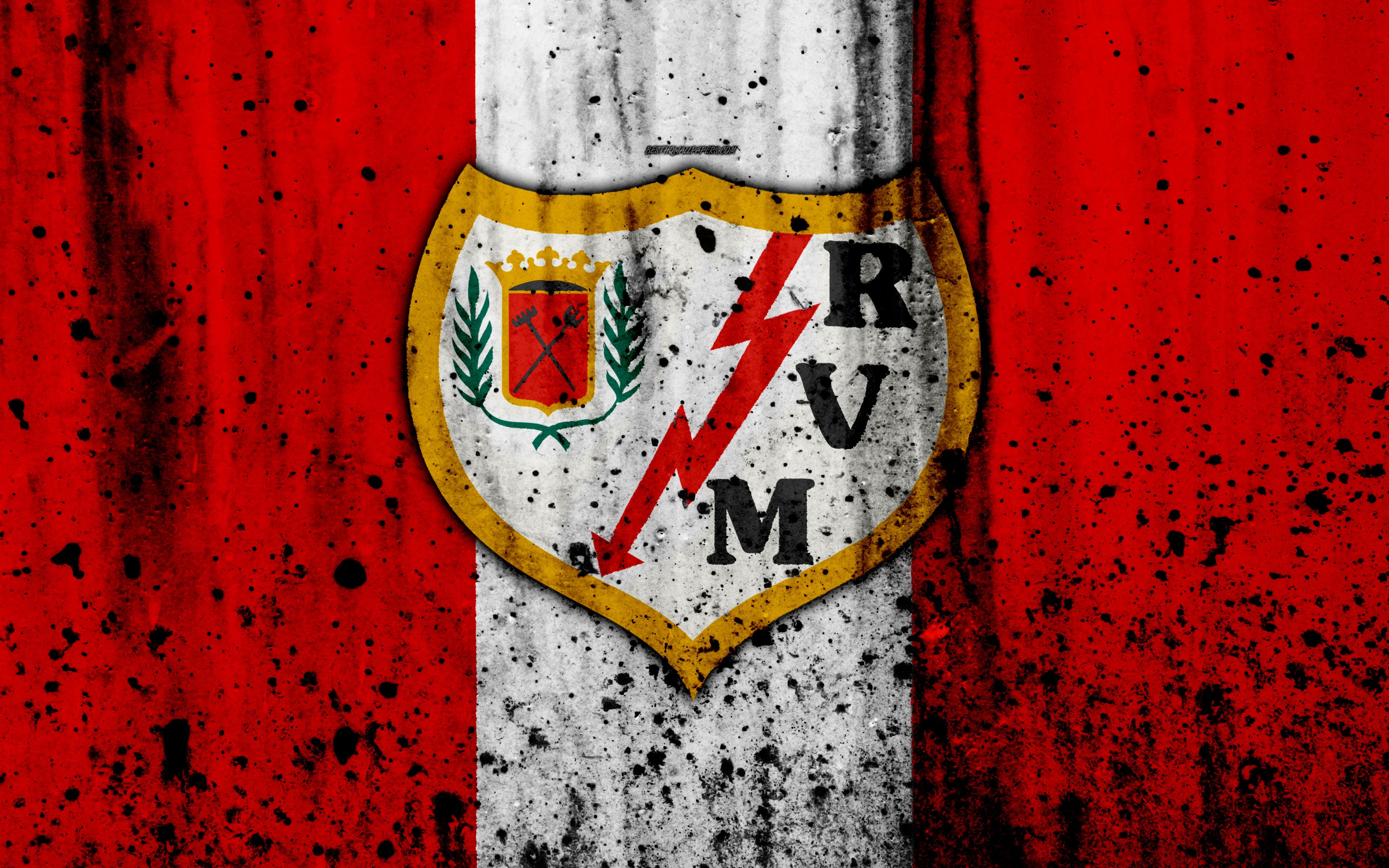 Rayo Vallecano Logo - Desktop wallpaper: Sports, Rayo Vallecano, Emblem, Logo, Soccer 4K free  download for PC. 457160