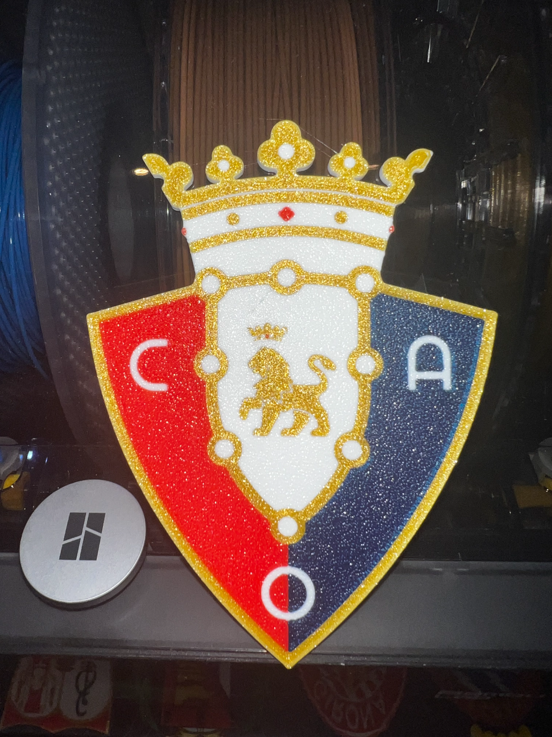 Osasuna Logo - CA Osasuna Escudo - Football shield - Free 3D Print Model - MakerWorld