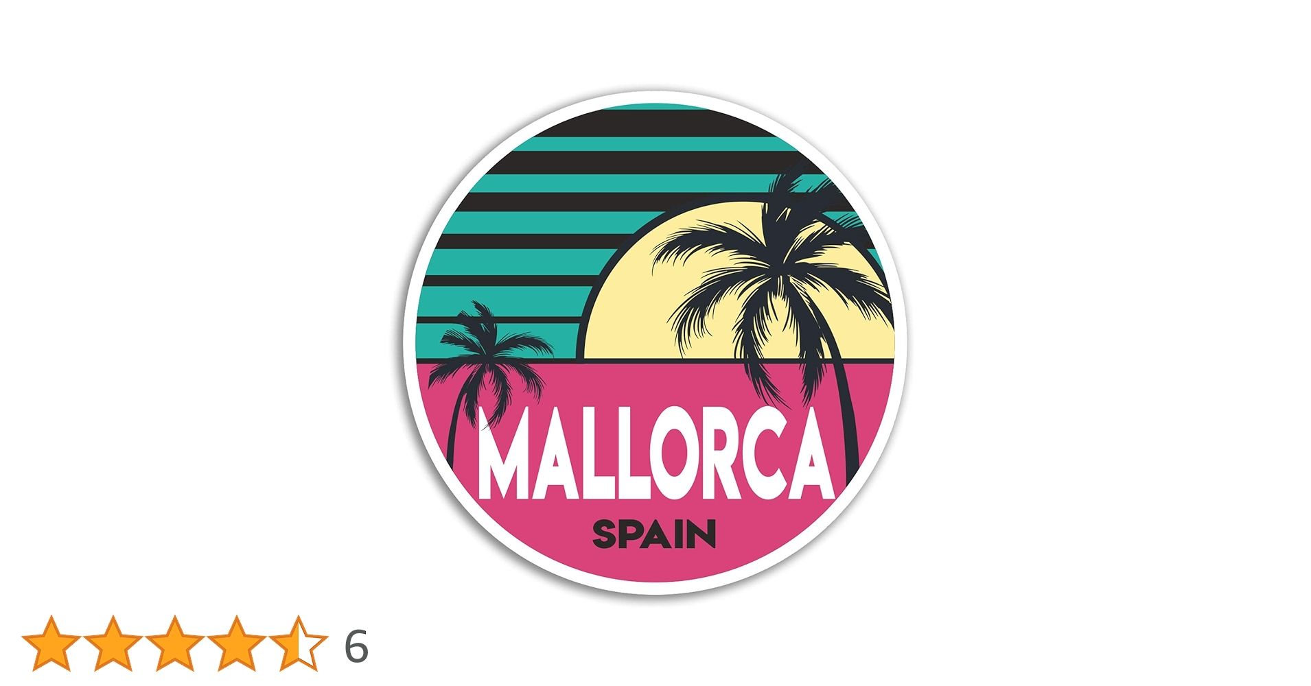 Mallorca Logo - 2 x 10cm Mallorca Spain Vinyl Stickers - Travel Sticker Laptop Luggage  #18542 (10cm Wide) : Amazon.co.uk: Automotive