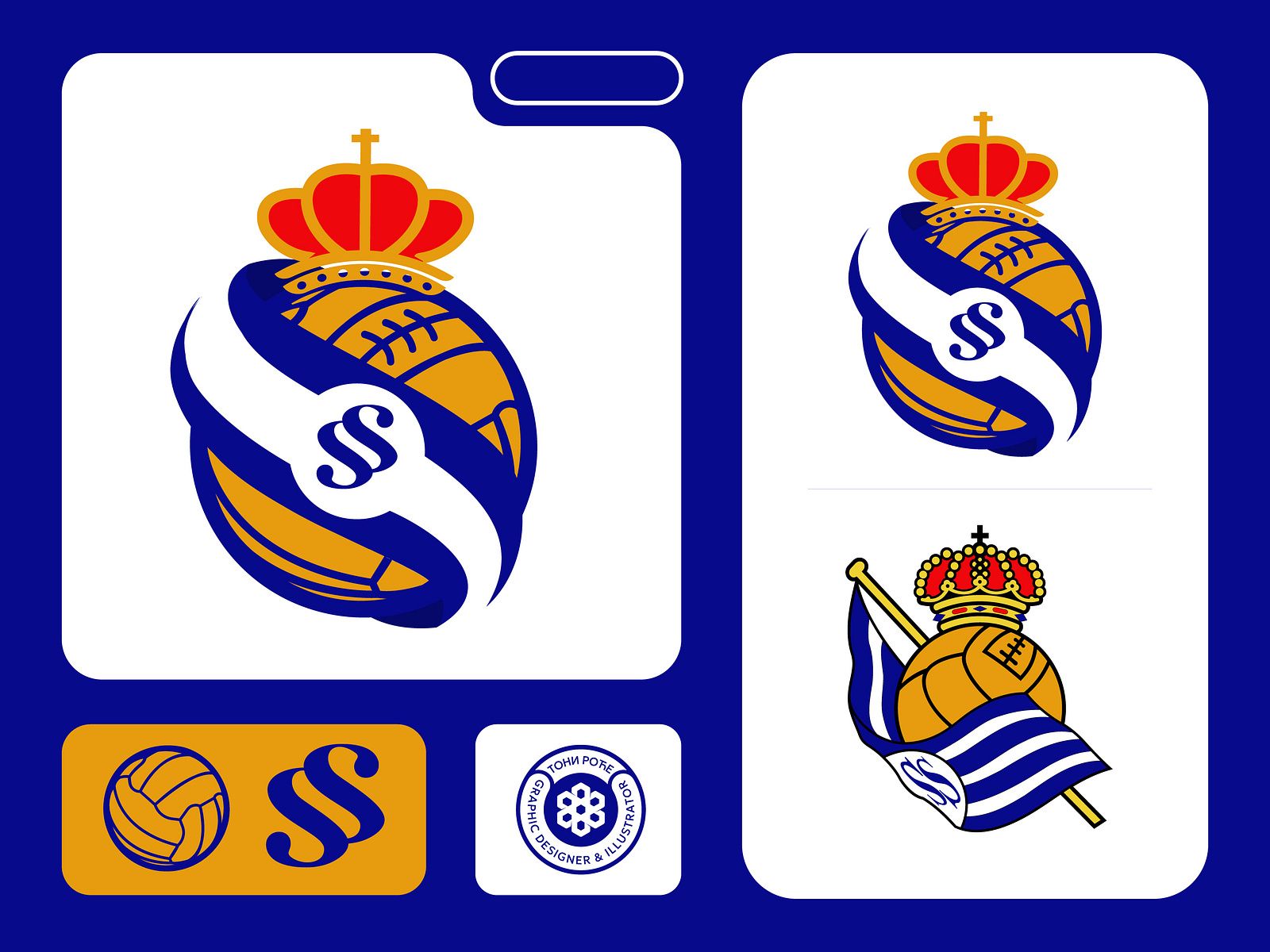 Real Sociedad Logo - Real Sociedad Rebrand by Toni Roće on Dribbble