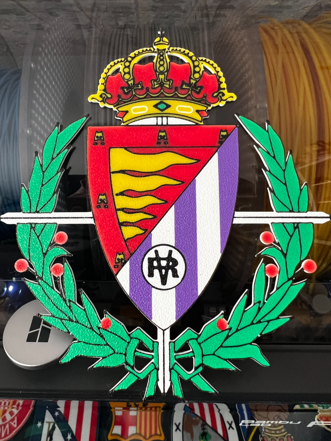 Real Valladolid Logo - Real Valladolid Escudo - Football Shield - Free 3D Print Model - MakerWorld