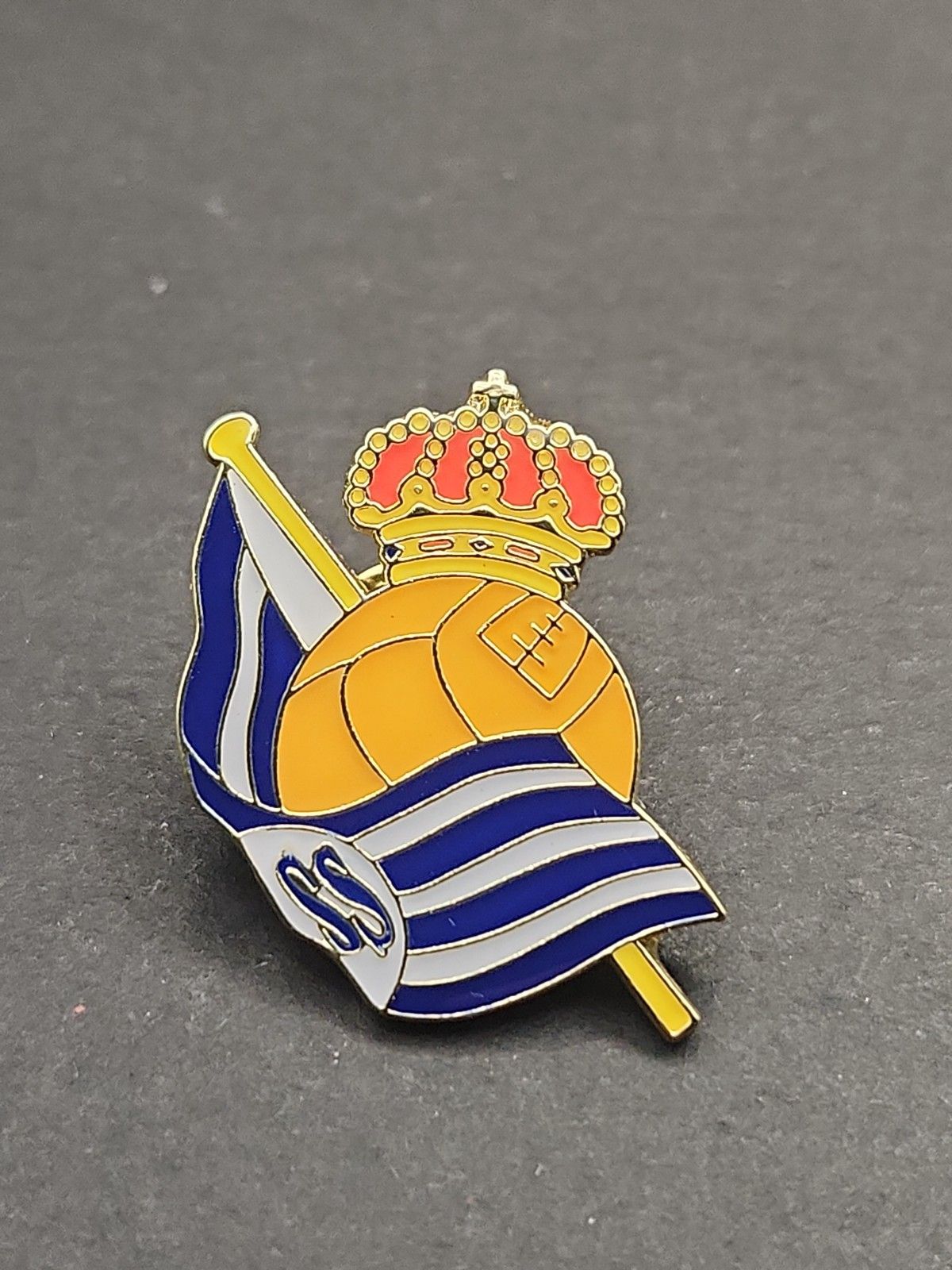 Real Sociedad Logo - Real Sociedad Soccer Team Logo Enamel Lapel Pin, FREE SHIPPING