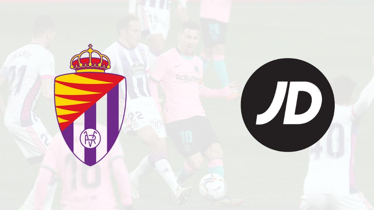 Real Valladolid Logo - Real Valladolid name JD Sports as sleeve sponsor