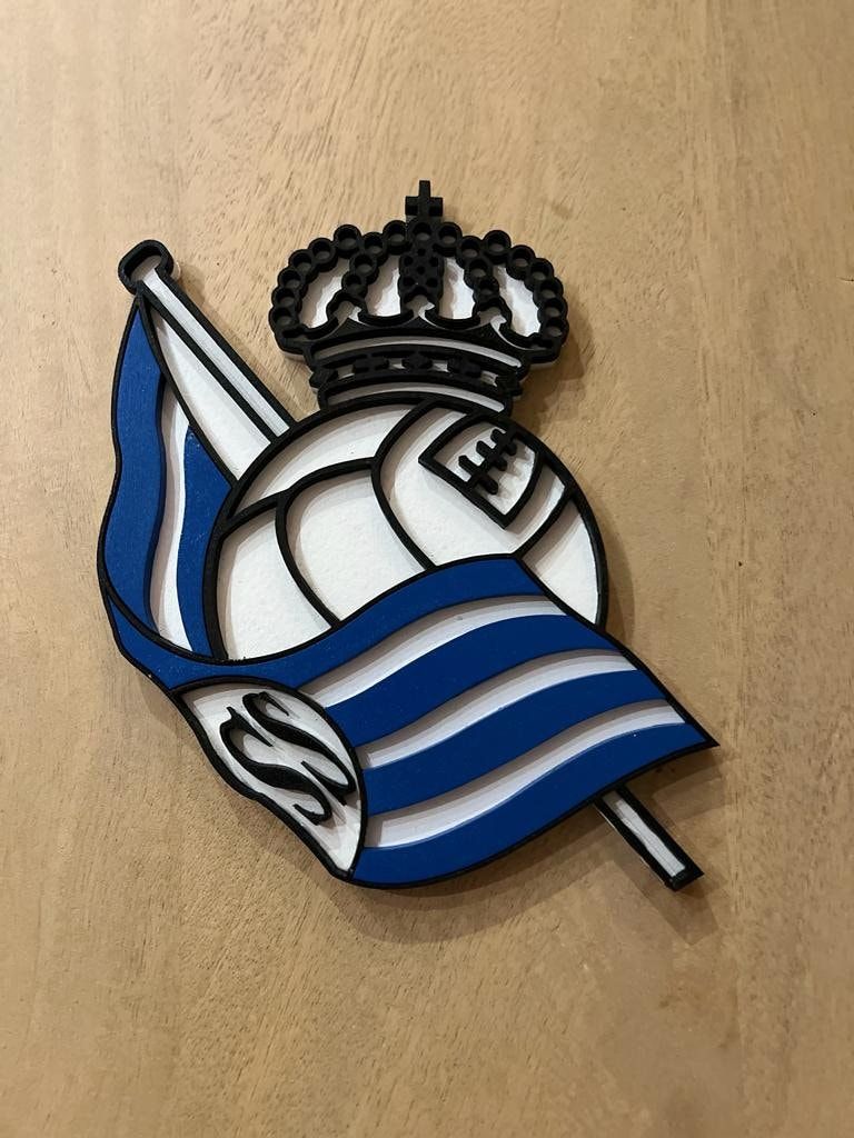 Real Sociedad Logo - Royal Society Shield - Etsy