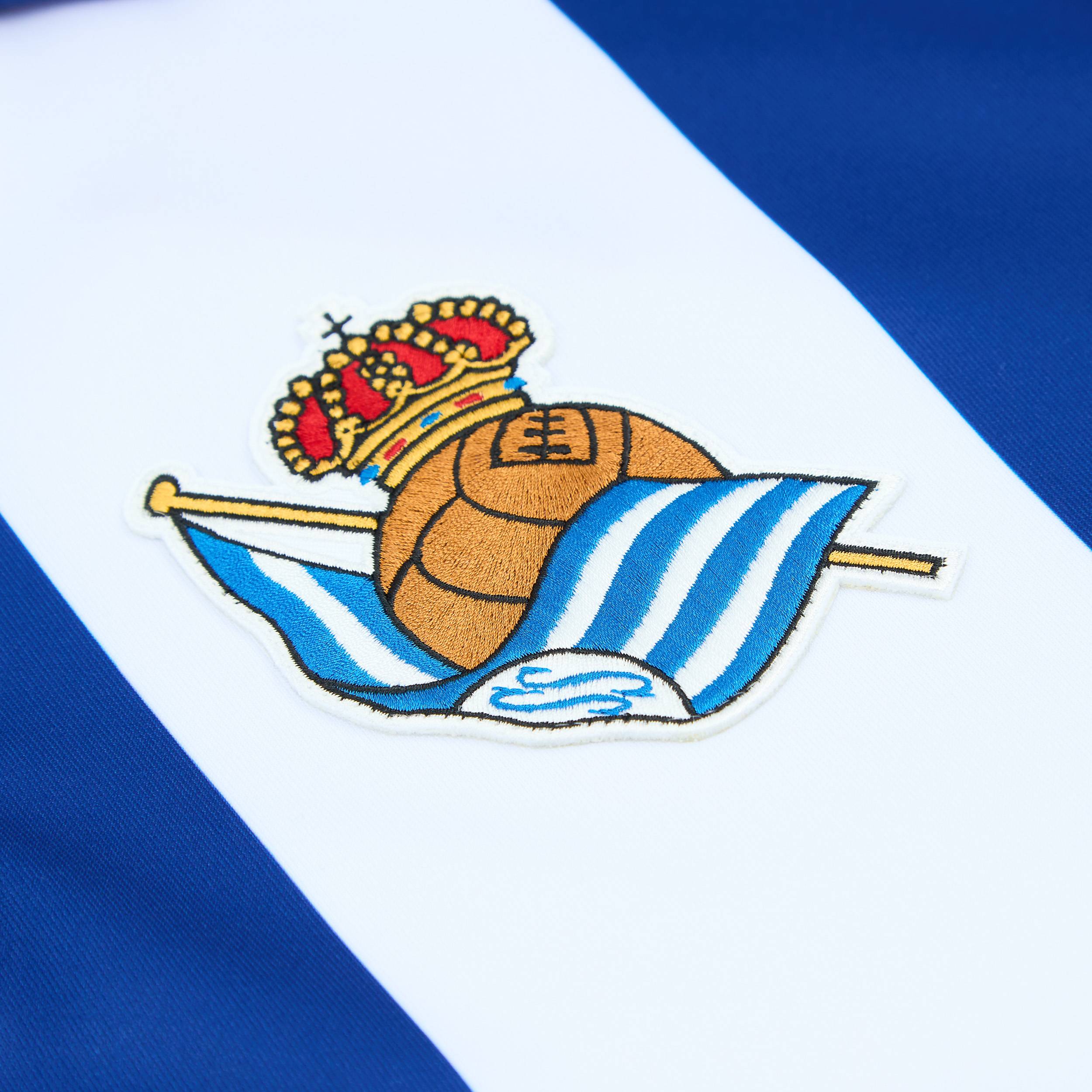 Real Sociedad Logo - 2024-25 Real Sociedad Home Shirt