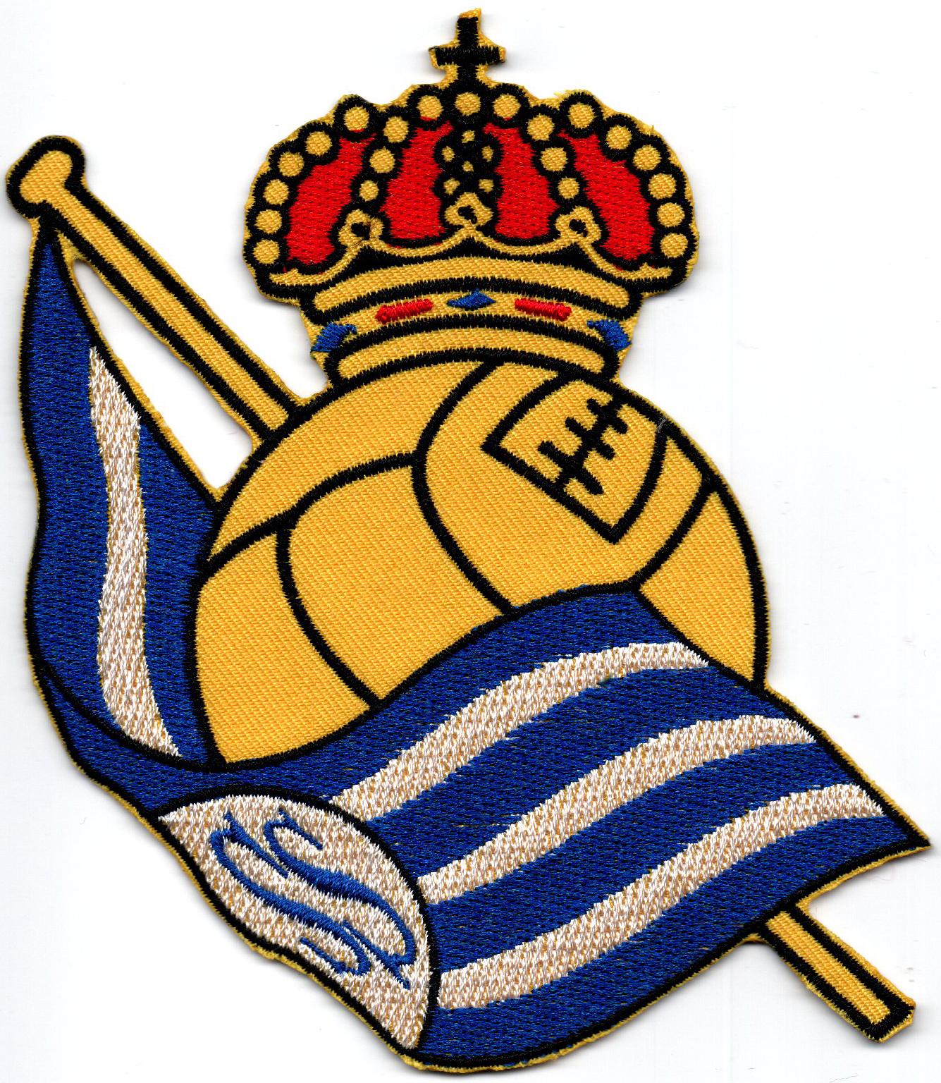 Real Sociedad Logo - Real Sociedad Spain Football Soccer Badge Iron on Embroidered Patch - Etsy  New Zealand