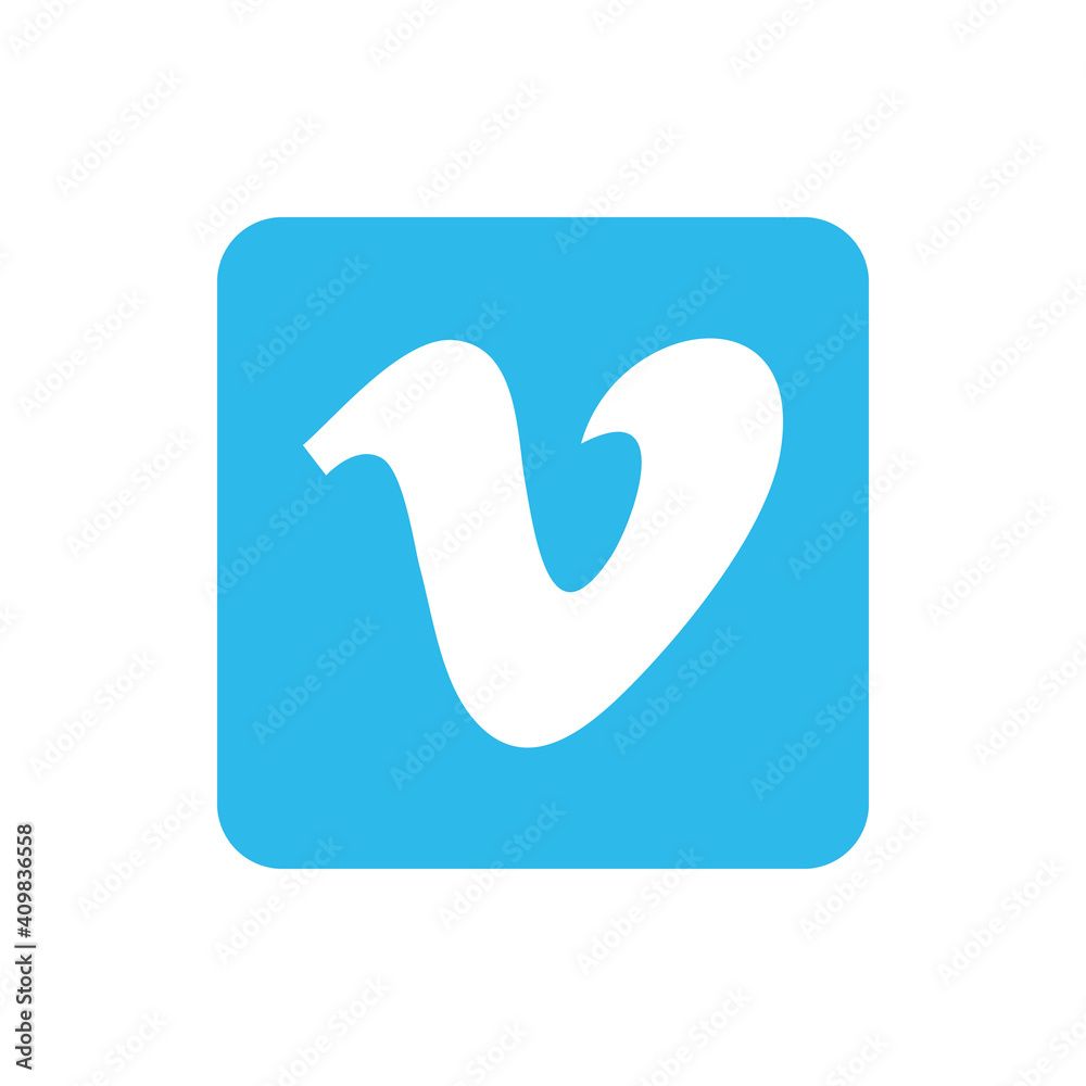 Vimeo Logo - Vimeo video player icon logo. Editorial illustration. Vinnitsia, Ukraine,  01.02.2021 Stock Vector | Adobe Stock