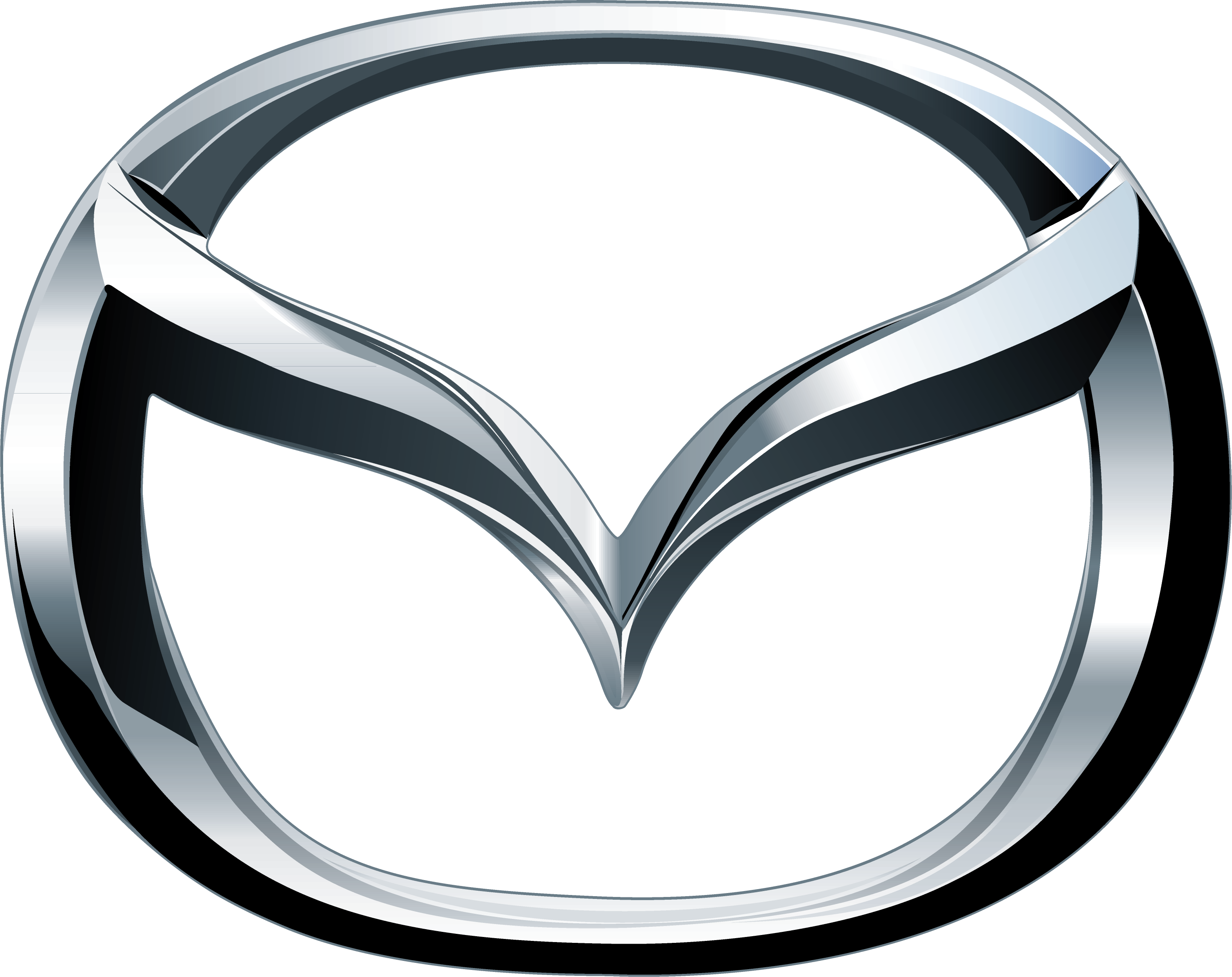 Mazda Logo - Mazda car silver logo png #753 - Free Transparent PNG Logos