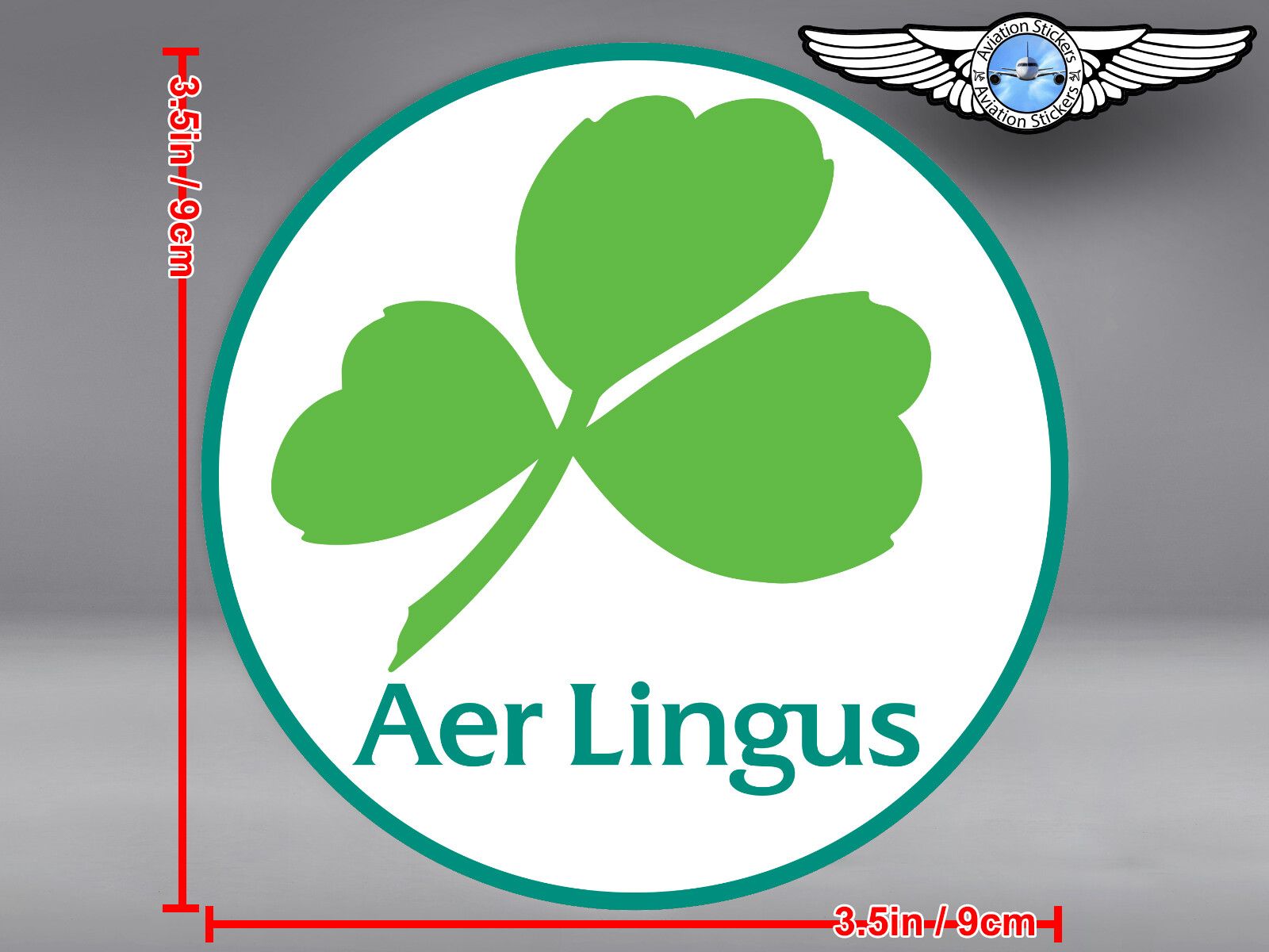 Aer Lingus Logo - AER LINGUS LOGO ROUND DECAL / STICKER | eBay