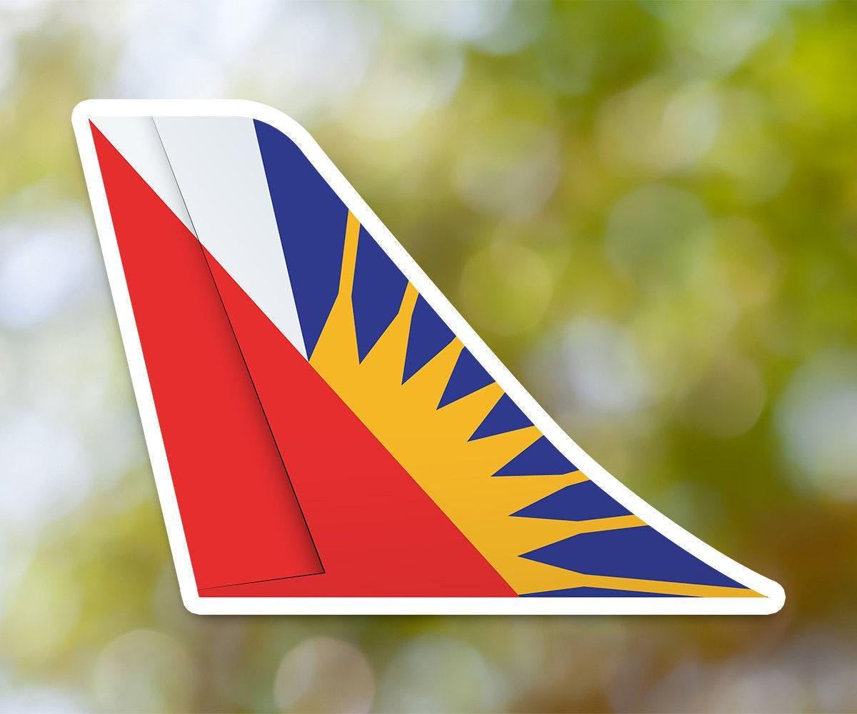 Philippine Airlines Logo - Philippine Airlines Sticker, Tailplane Sticker Waterproof for Suitcase,  Car, Book, Water Bottle, Helmet, Toolbox - Etsy
