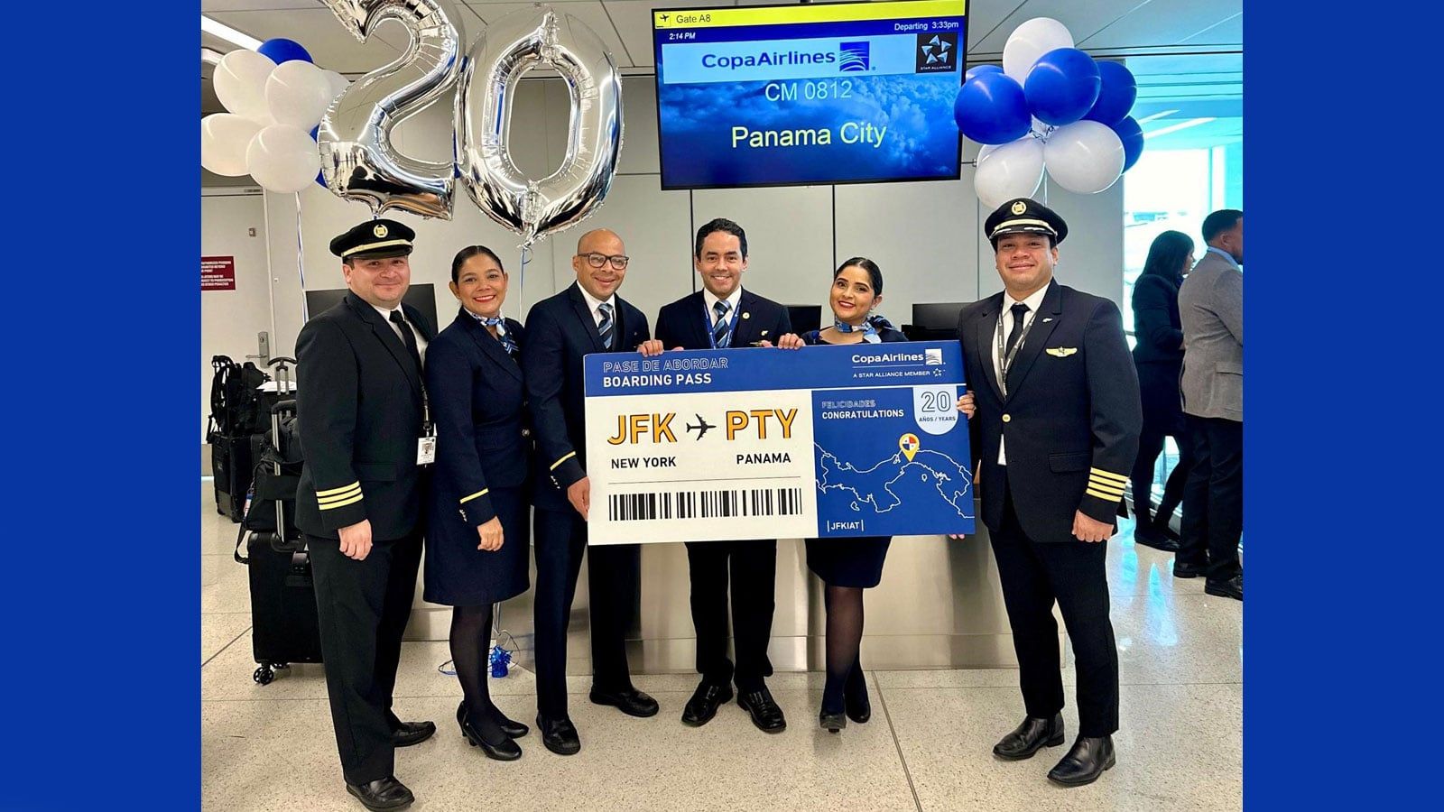 Copa Airlines Logo - Copa Airlines celebrates 20 years of connecting New York with Latin America  and the Caribbean