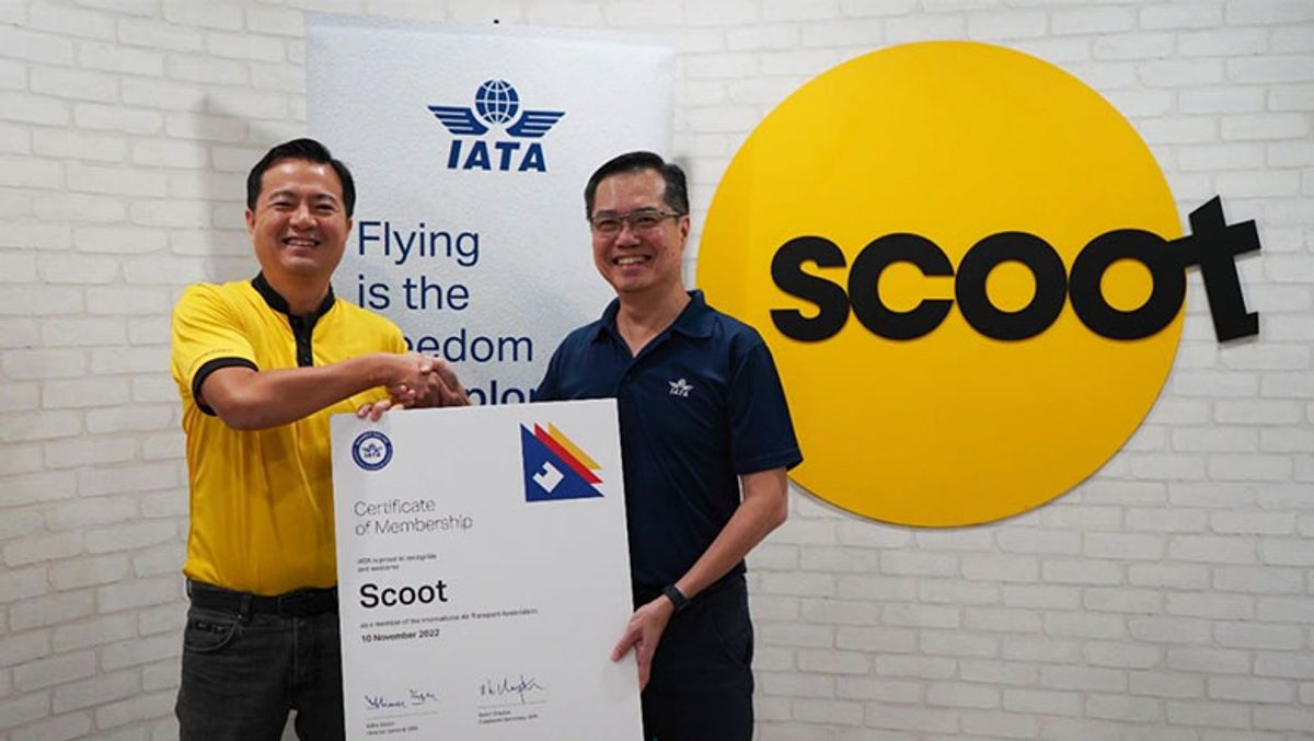 Scoot Logo - Scoot joins big boys in IATA's ranks: Travel Weekly Asia