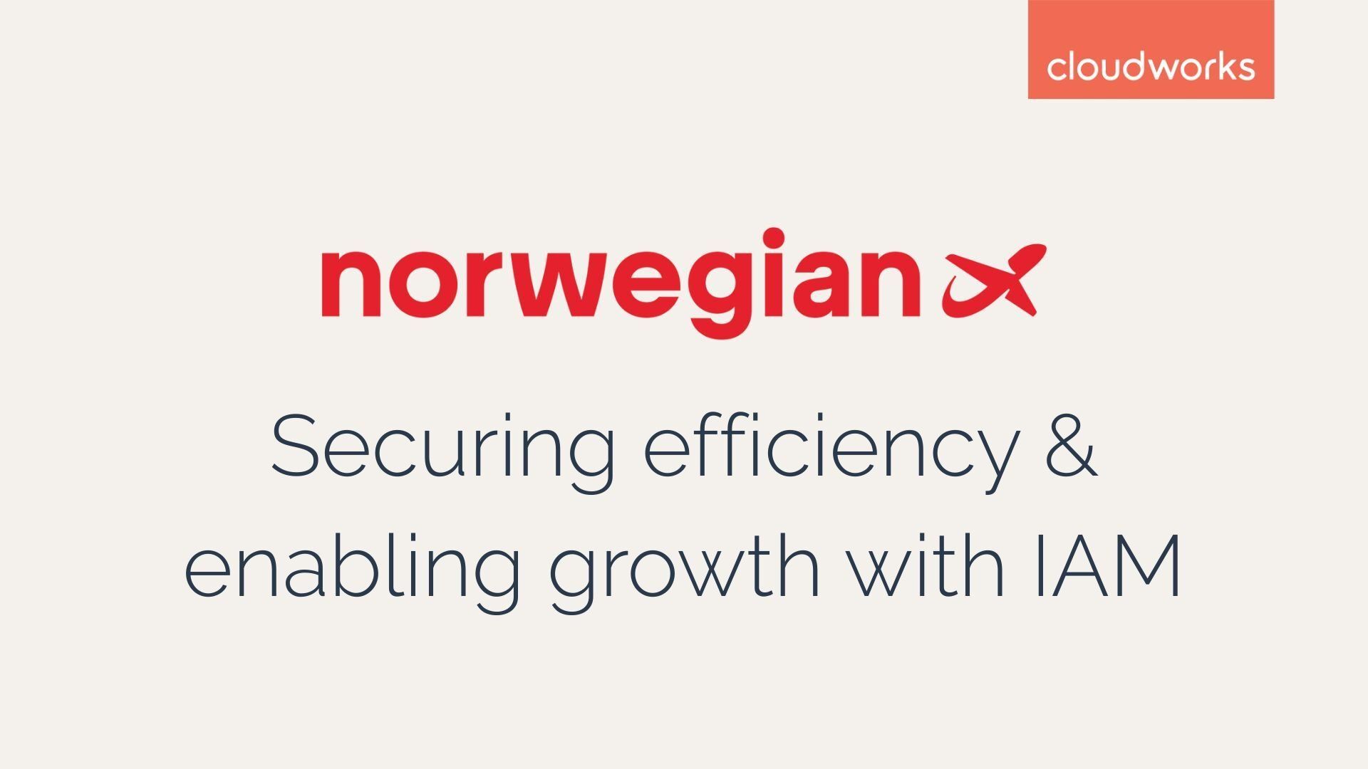 Norwegian Air Logo - Norwegian animation of IAM solution