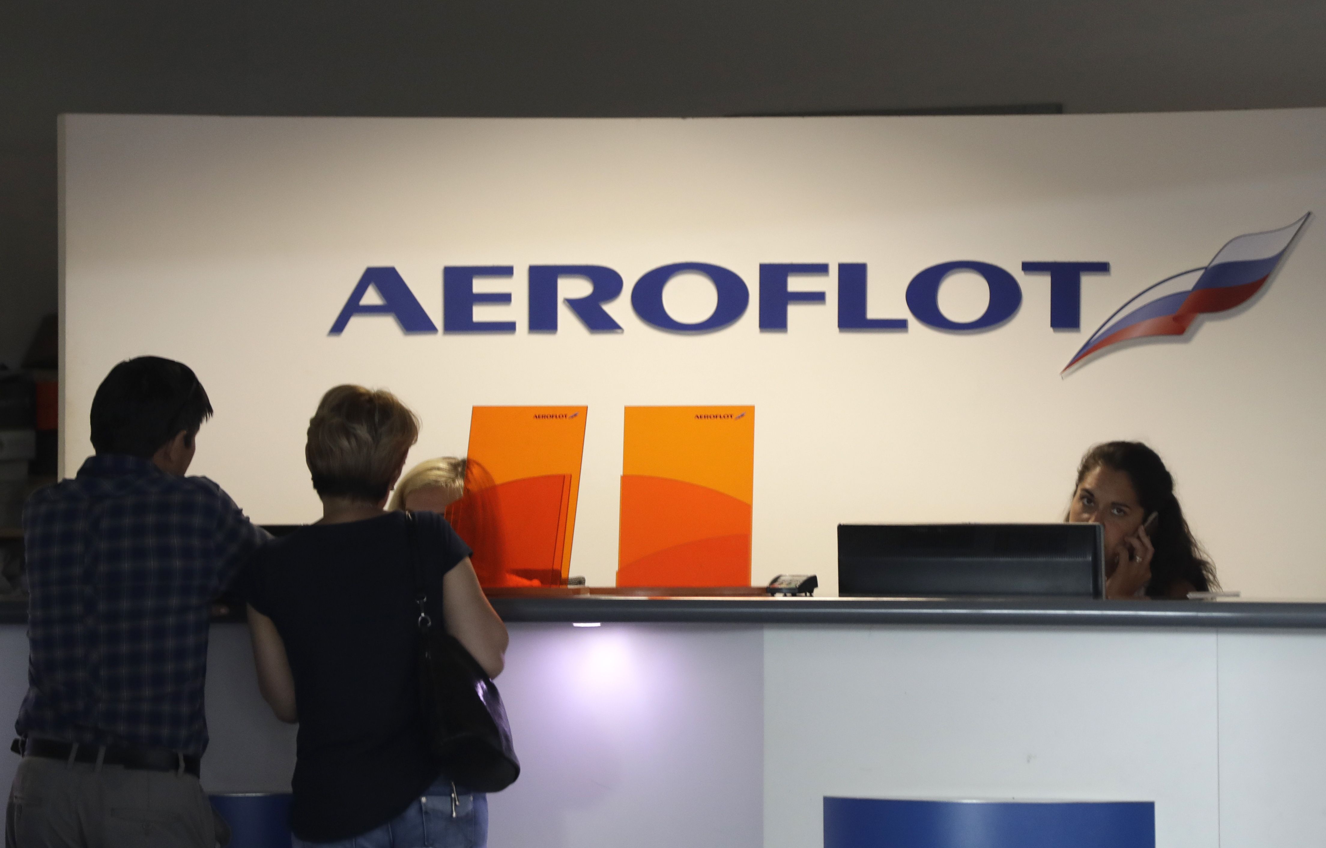 Aeroflot Logo - Cyberattack on Russian airline Aeroflot causes the cancellation of more  than 100 flights - POLITICO