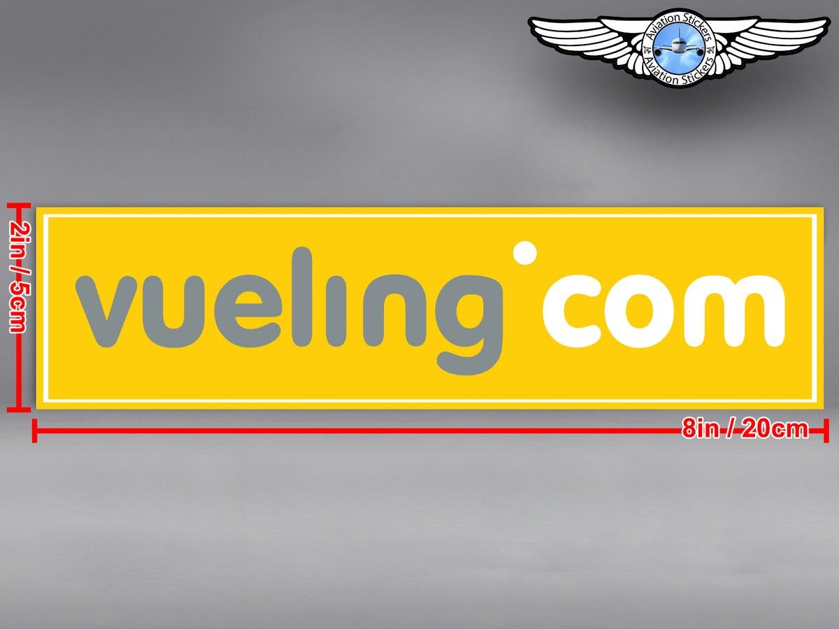 Vueling Logo - VUELING RECTANGULAR LOGO STICKER / DECAL | eBay