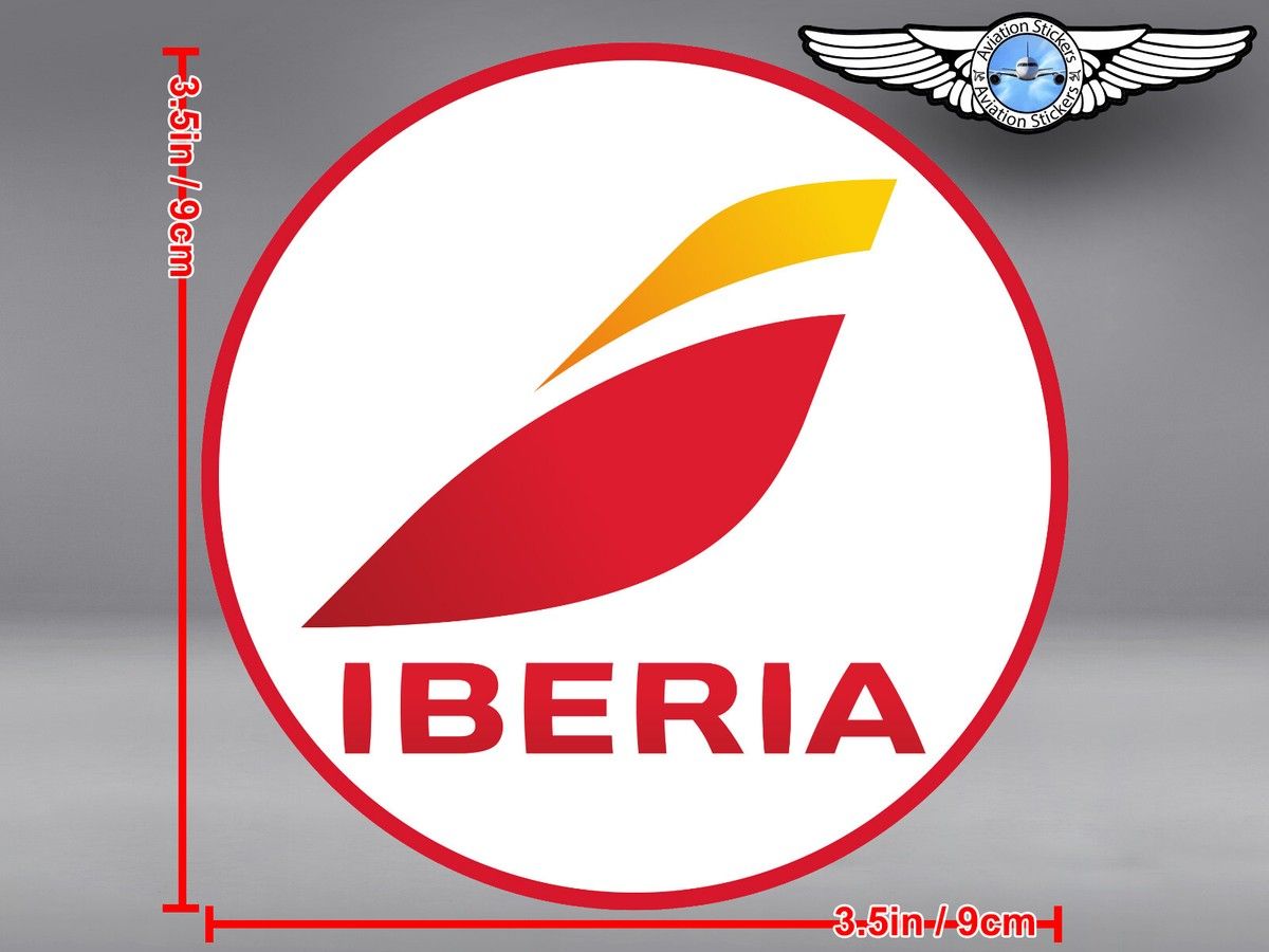 Iberia Logo - IBERIA NEW ROUND LOGO DECAL / STICKER | eBay