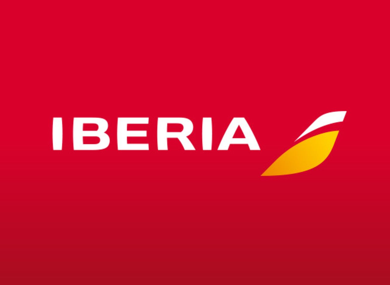 Iberia Logo - Iberia Logo red background - Points to be Made