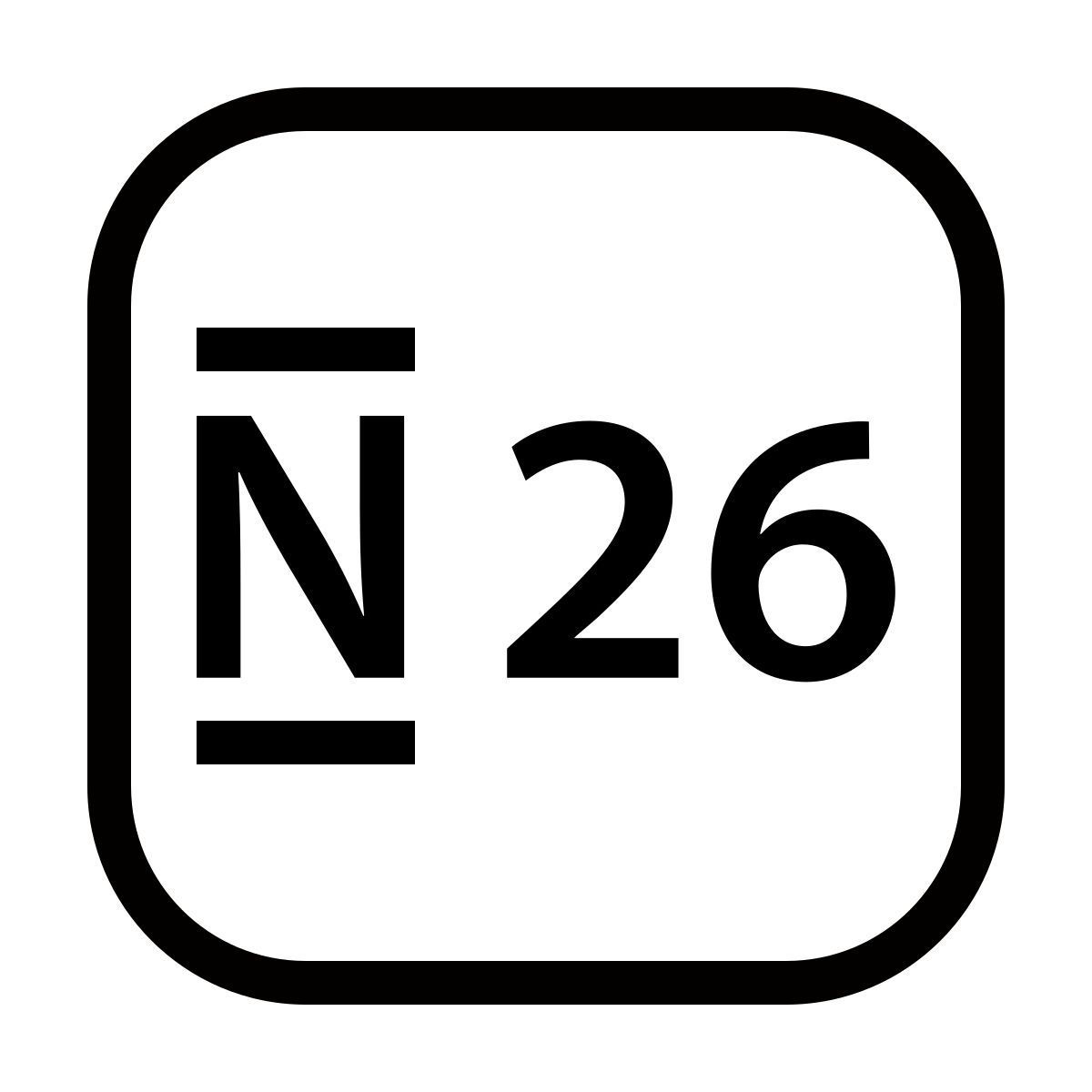 N26 Bank Logo - N26 icon in iOS Style