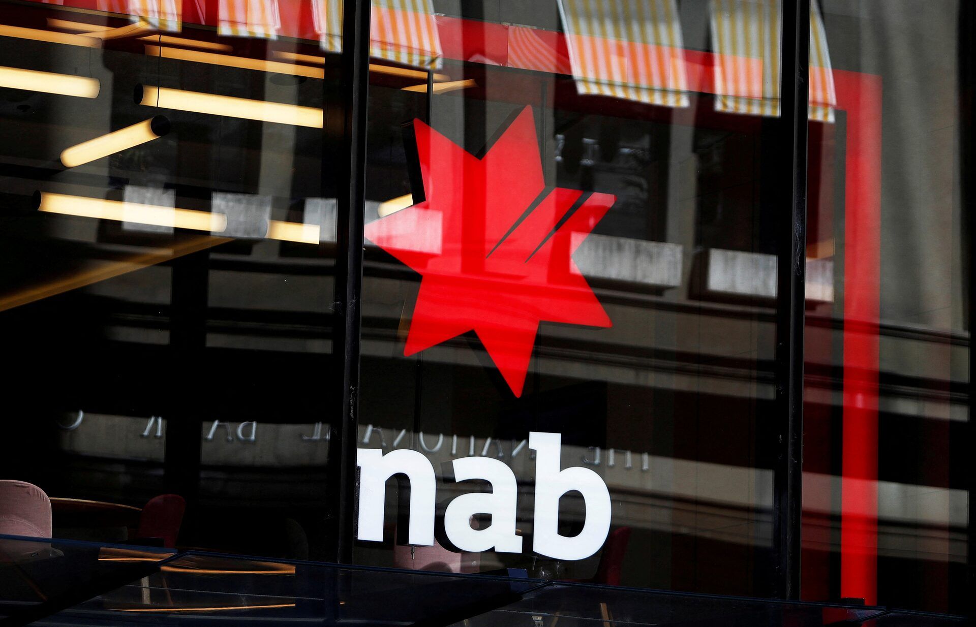 NAB Bank Logo - National Australia Bank cash earnings beat estimates | Reuters