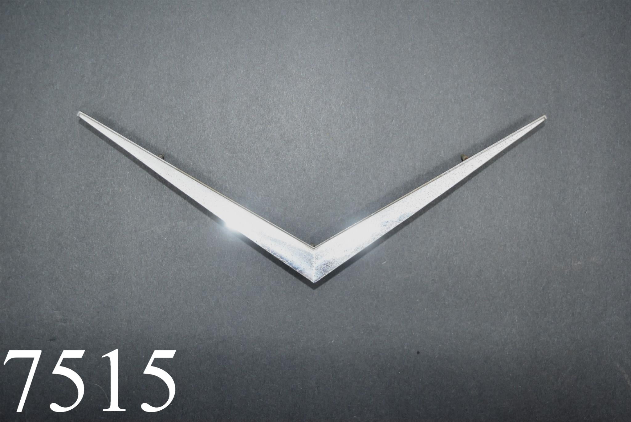 V-shaped Car Logo - 1964 64 Cadillac Hood V Emblem Trim OEM 1481163 14811 63 GM Original–  FatMan's Garage, LLC