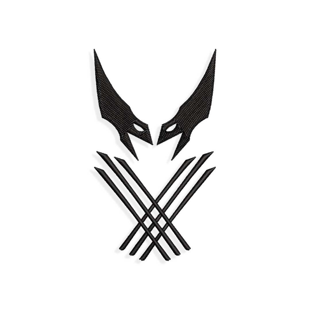 Wolverine Logo - Wolverine Embroidery design files for Machine embroidery