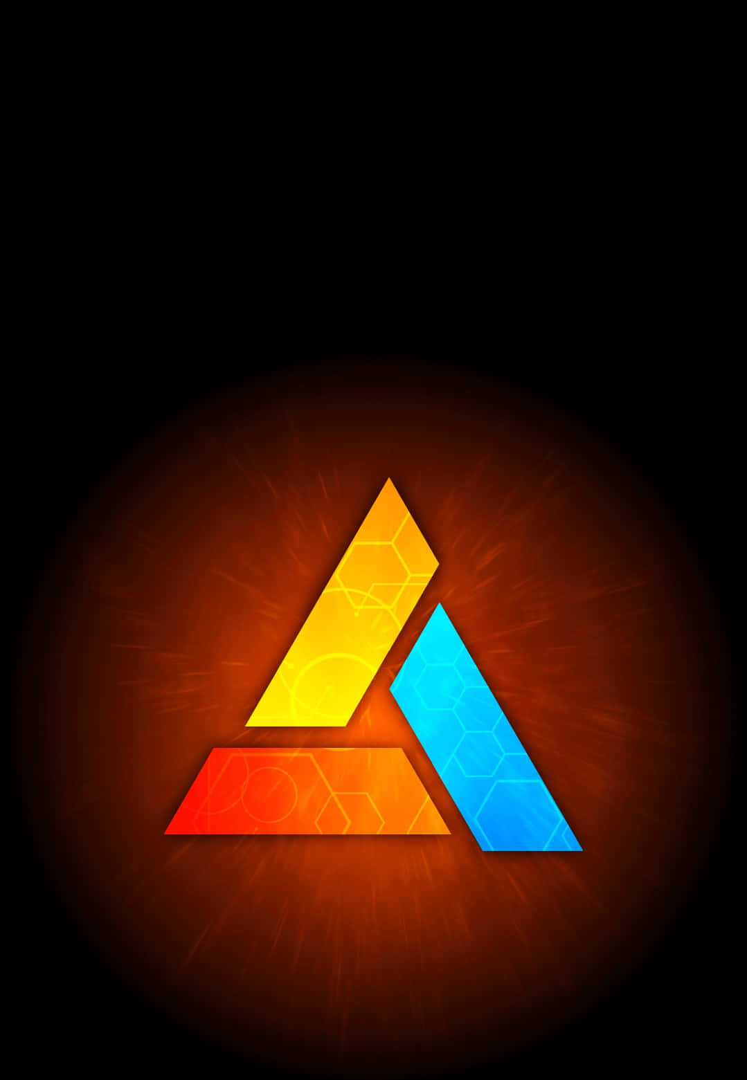Abstergo Logo - Download Caption: Abstergo Industries Logo on a Futuristic Dark Background  Wallpaper | Wallpapers.com