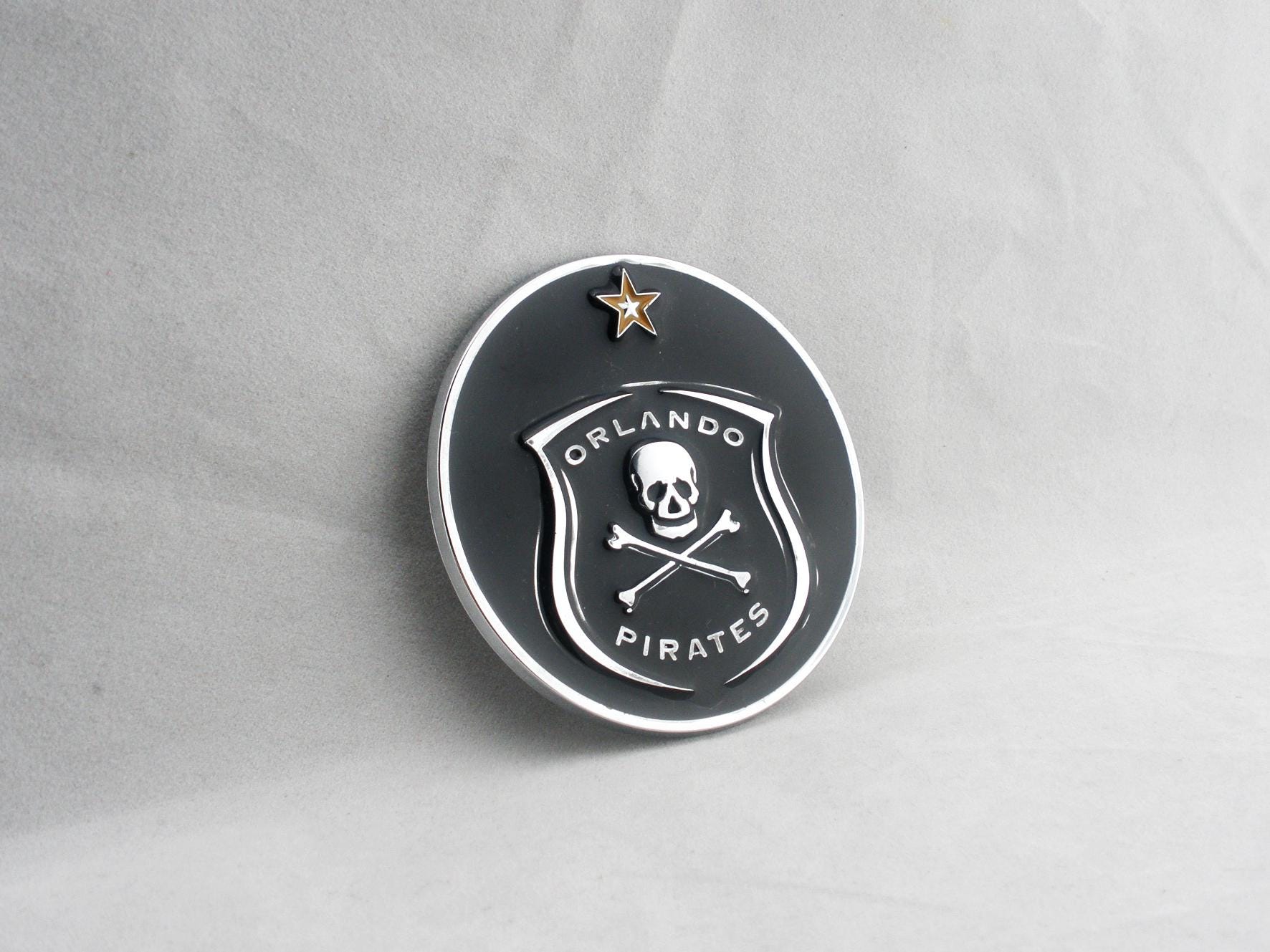 Orlando Pirates FC Logo - Orlando Pirates Skull Cool Car Logo Car Door Side Bagde Plastic 3D Auto  Sticker Emblem For Decoration