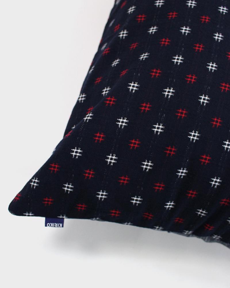 Split Red Triangle Logo - Pillow Split Red and White Igeta — Kiriko Made