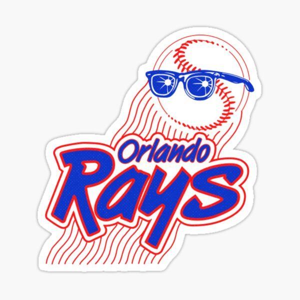 Orlando Rays Logo - Orlando Rays Minor League Baseball Vintage Logo Sticker